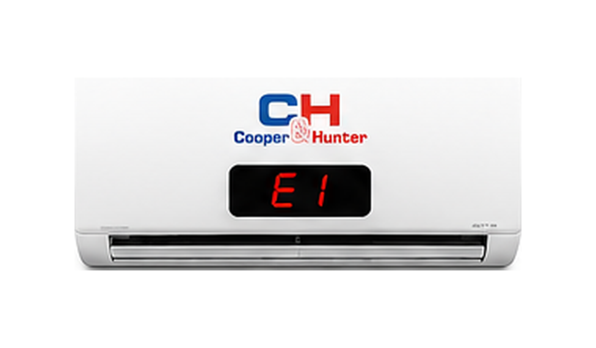 Código E1 en aire acondicionado Cooper & Hunter