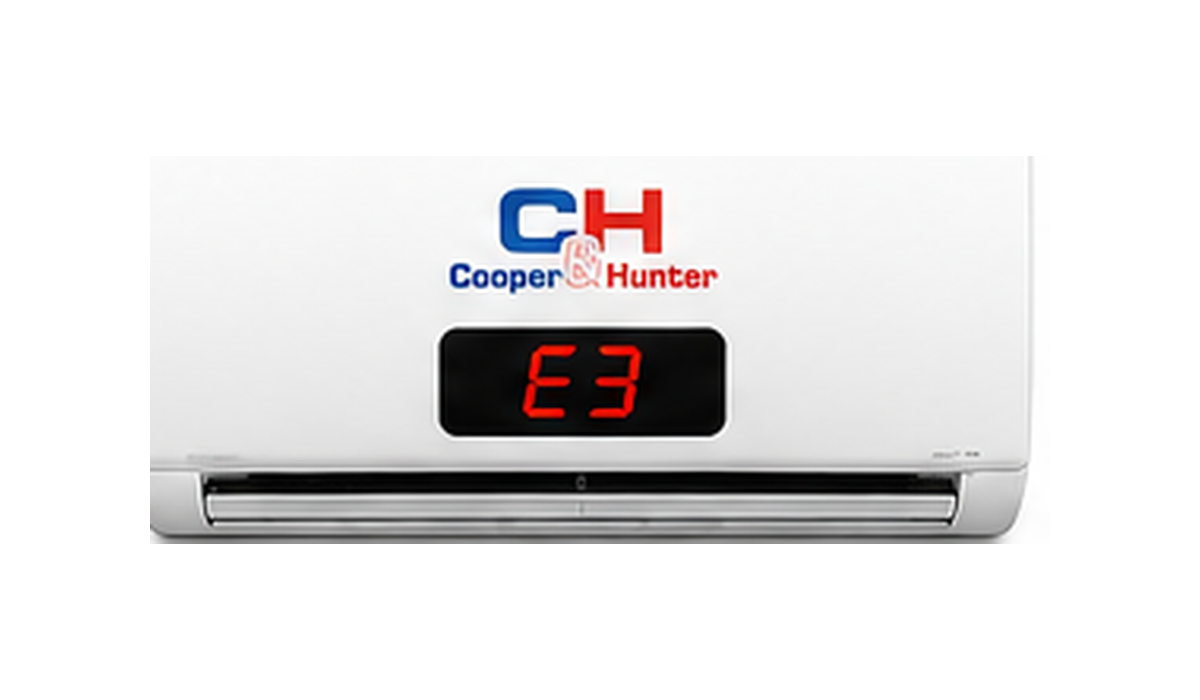Código E3 en aire acondicionado Cooper & Hunter