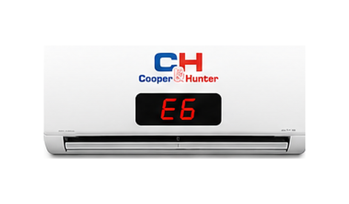 Código E6 en aire acondicionado Cooper & Hunter
