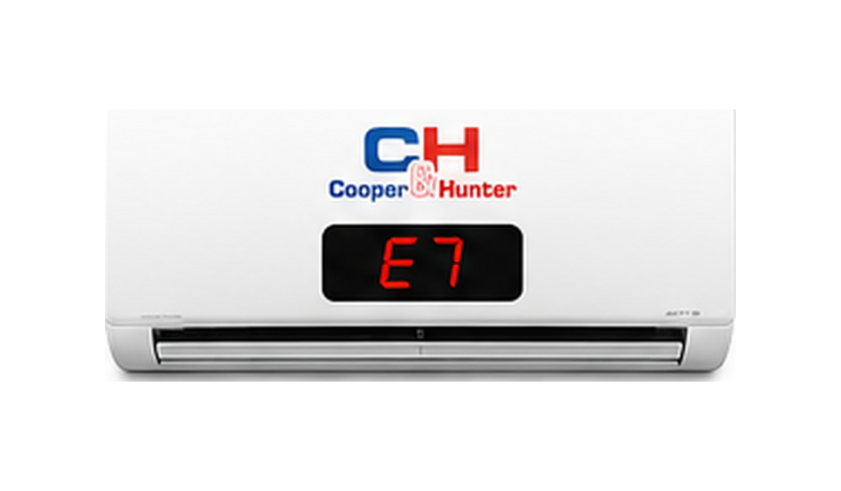 Código E7 en aire acondicionado Cooper & Hunter
