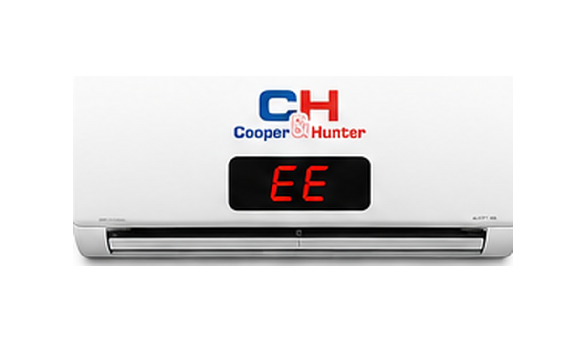 Código EE en aire acondicionado Cooper & Hunter