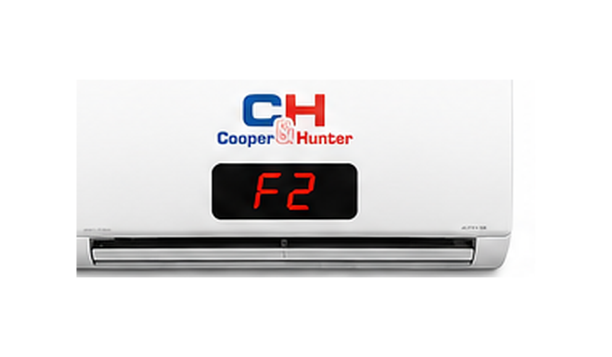 Código F2 en aire acondicionado Cooper & Hunter