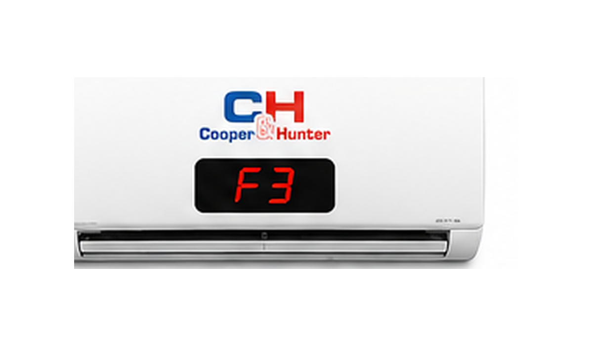 Código F3 en aire acondicionado Cooper & Hunter