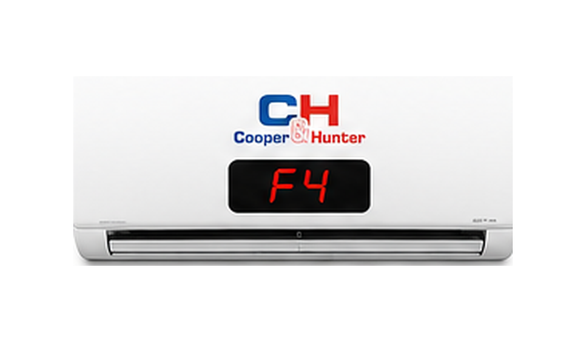 Código F4 en aire acondicionado Cooper & Hunter