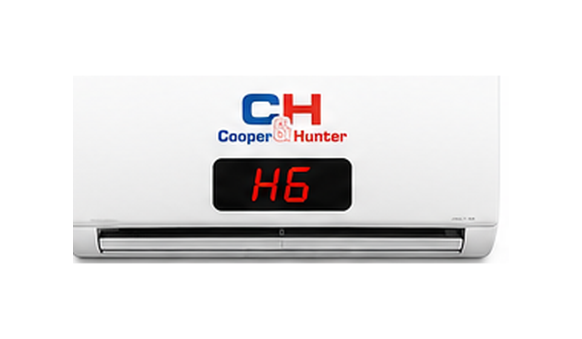 Código H6 en aire acondicionado Cooper & Hunter