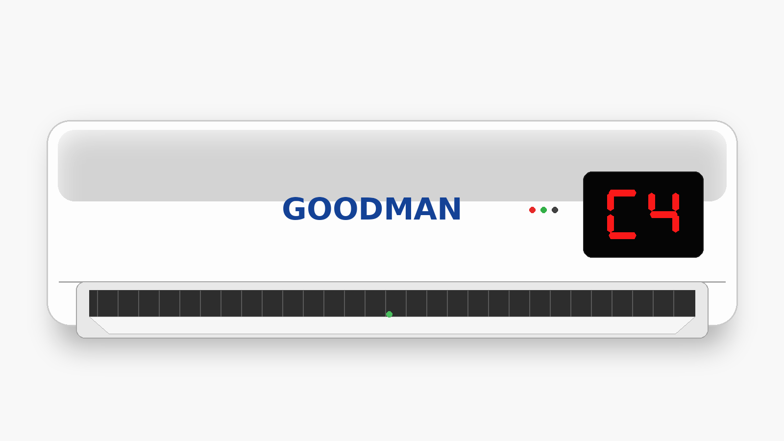 Código C4 en aire acondicionado Goodman