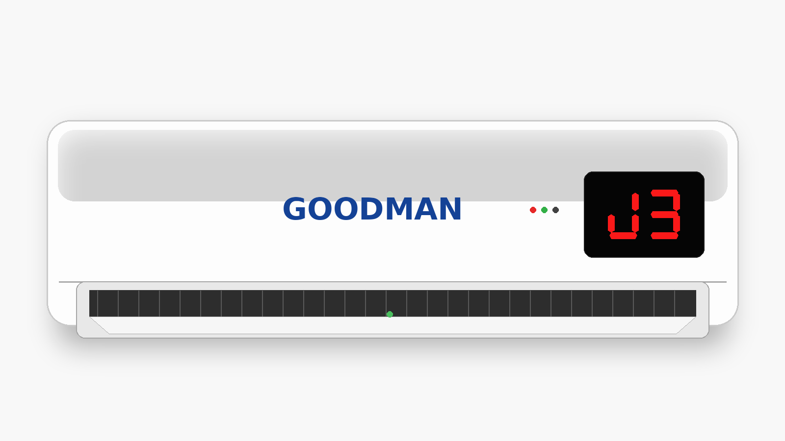 Código J3 en aire acondicionado Goodman