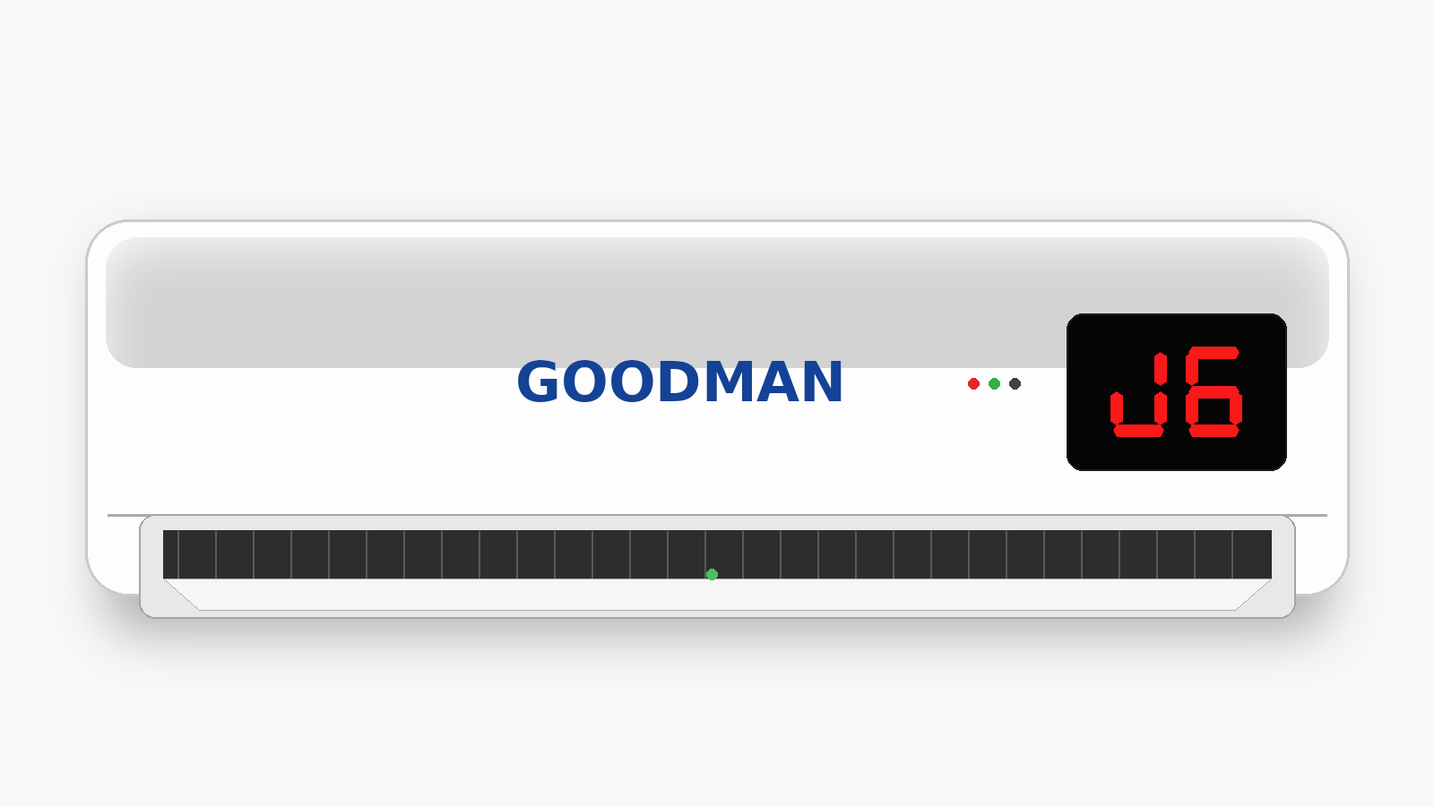 Código J6 en aire acondicionado Goodman