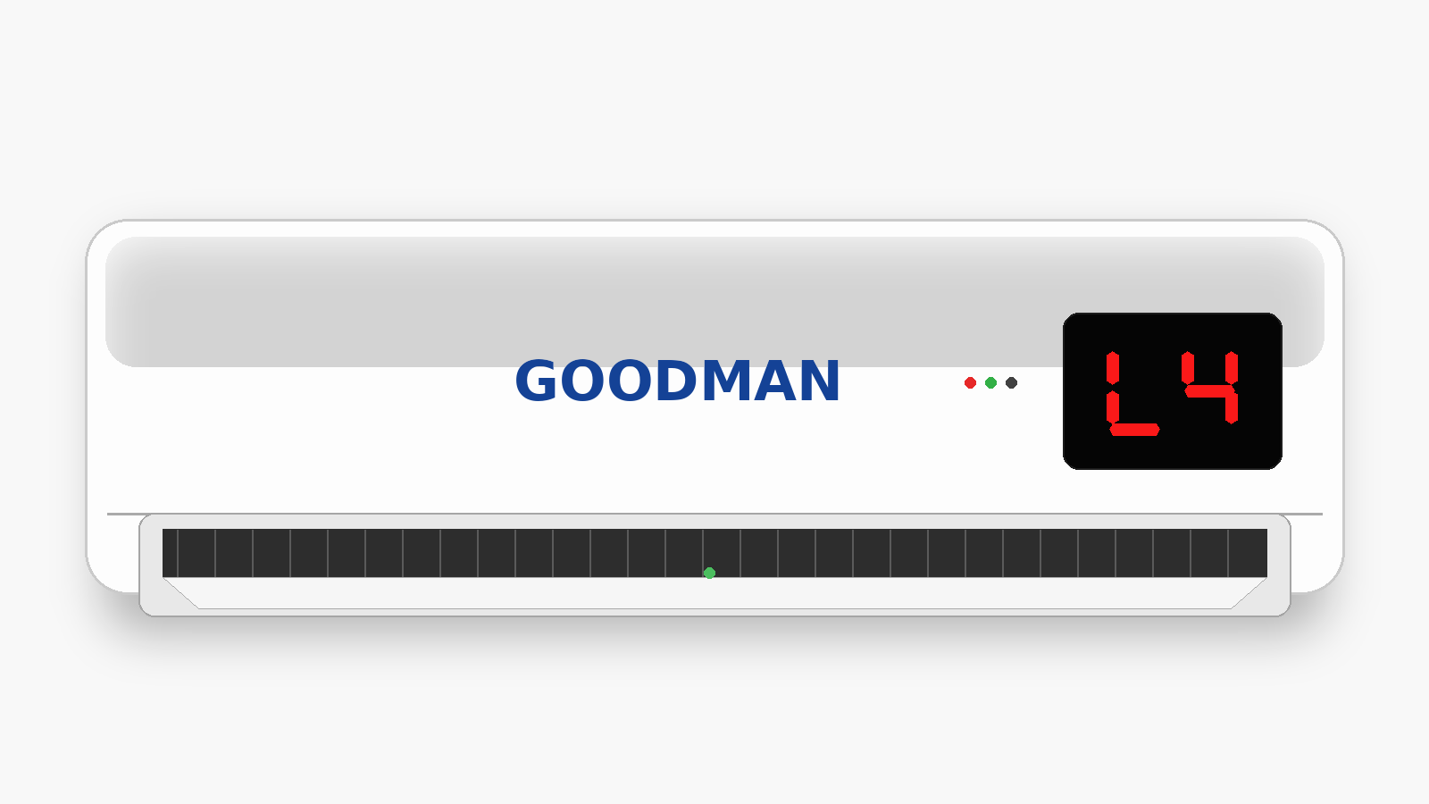 Código L4 en aire acondicionado Goodman