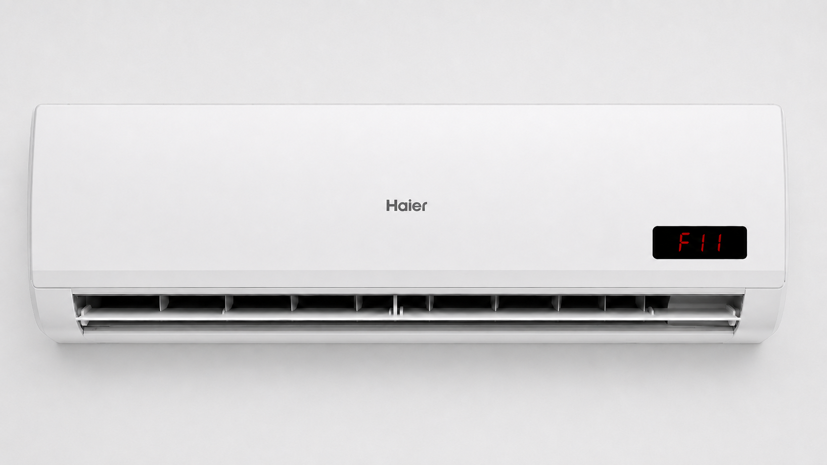 Código F11 en aire acondicionado Haier