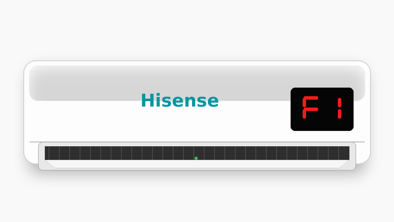 Código F1 en aire acondicionado Hisense