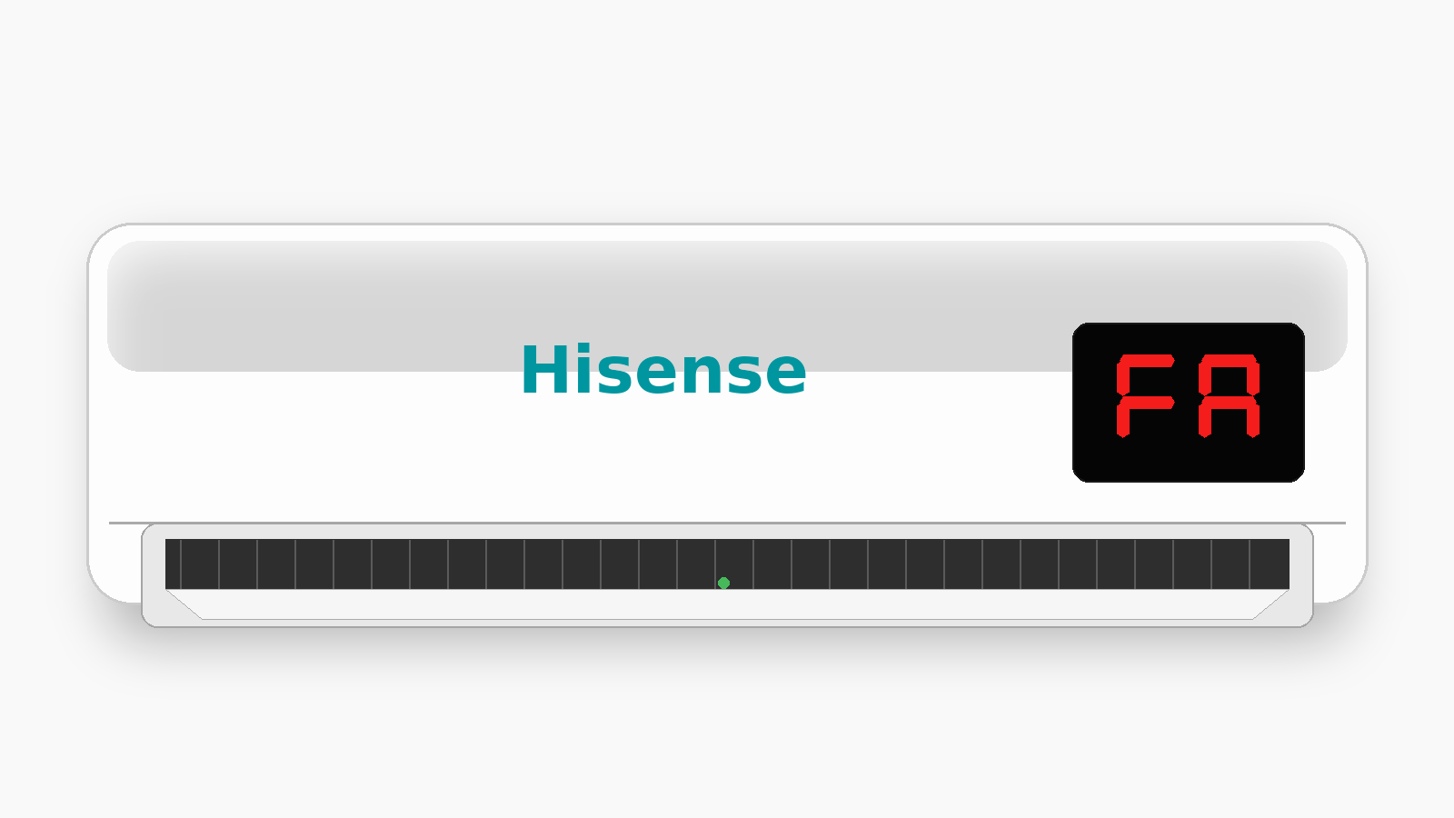 Código FA en aire acondicionado Hisense