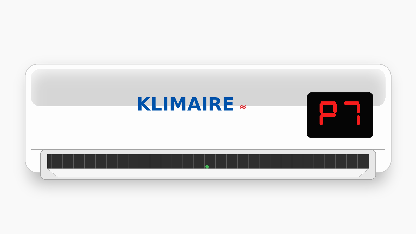 Código P7 en aire acondicionado Klimaire