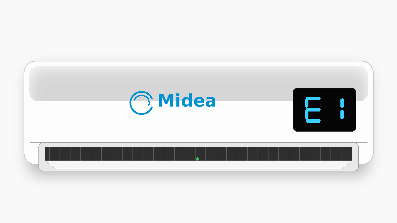 Código E1 en aire acondicionado Midea