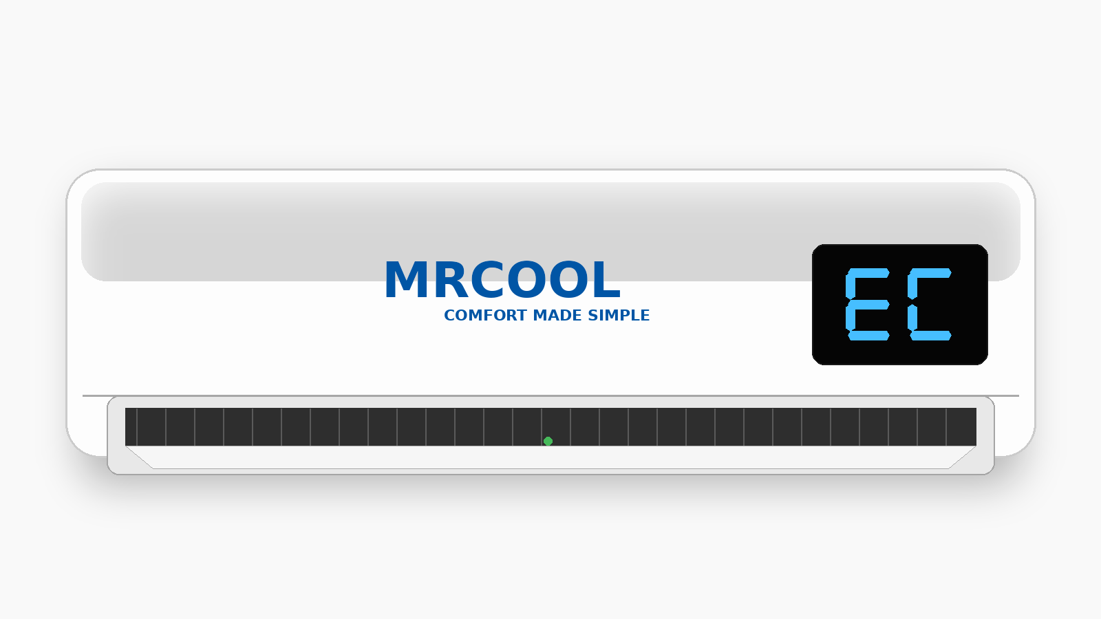 Código EC en aire acondicionado MRCOOL