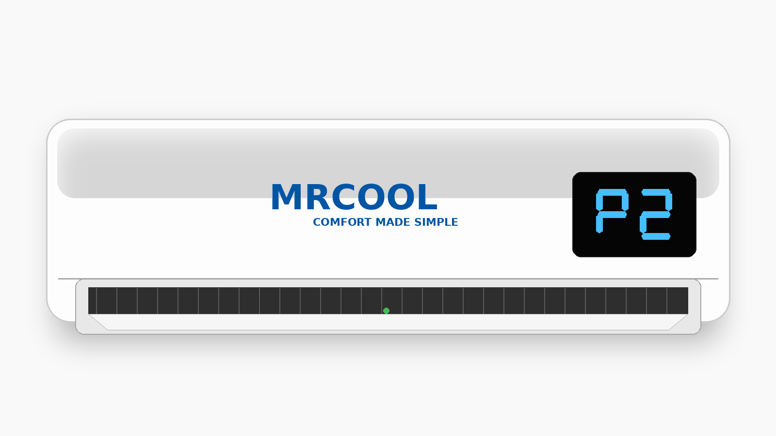 Código P2 en aire acondicionado MRCOOL