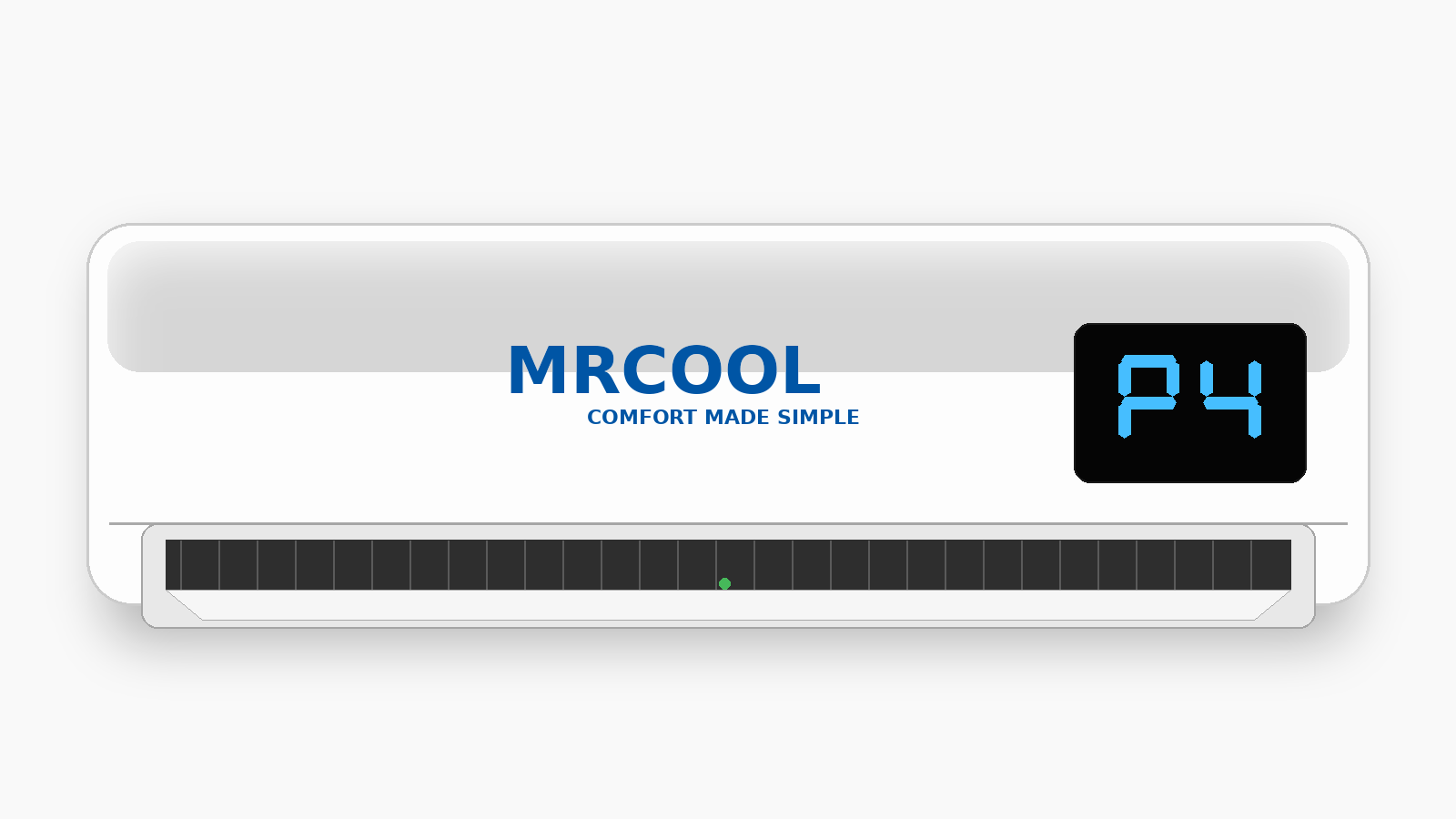 Código P4 en aire acondicionado MRCOOL