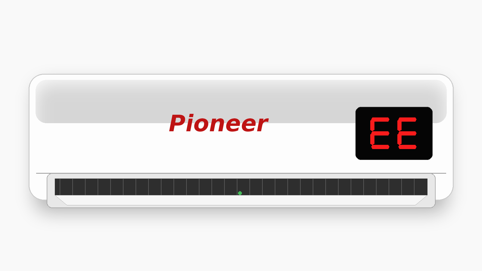 Código EE en aire acondicionado Pioneer