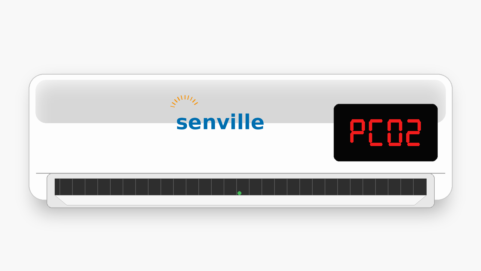 Código PC02 en aire acondicionado Senville