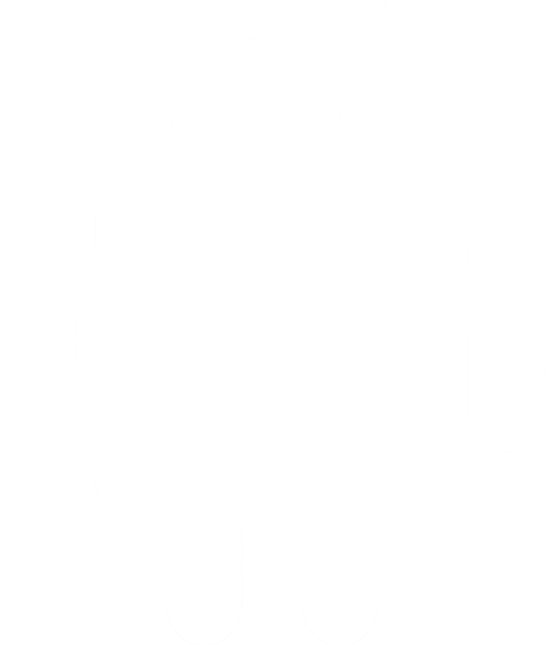 logo android color blanco